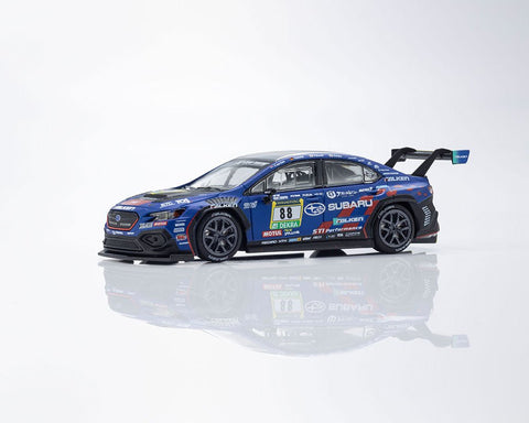 Kyosho 1:64 Minicar Book Edition Subaru WRX NBR2024 with MOTN LED Base Compatible – Blue - GT Hobby Store
