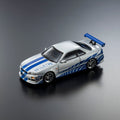 Kyosho 1/64 Nissan Skyline GT-R (R34) Fast & Furious with LED - GT Hobby Store