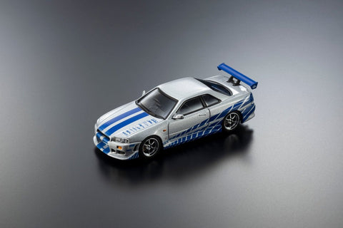 Kyosho 1/64 Nissan Skyline GT-R (R34) Fast & Furious with LED - GT Hobby Store