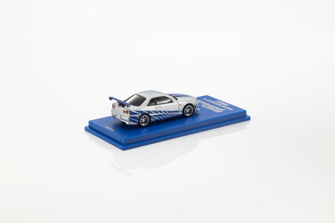 Kyosho 1/64 Nissan Skyline GT-R (R34) Fast & Furious with LED - GT Hobby Store
