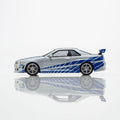 Kyosho 1/64 Nissan Skyline GT-R (R34) Fast & Furious with LED - GT Hobby Store
