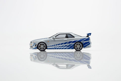 Kyosho 1/64 Nissan Skyline GT-R (R34) Fast & Furious with LED - GT Hobby Store