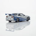 Kyosho 1/64 Nissan Skyline GT-R (R34) Fast & Furious with LED - GT Hobby Store