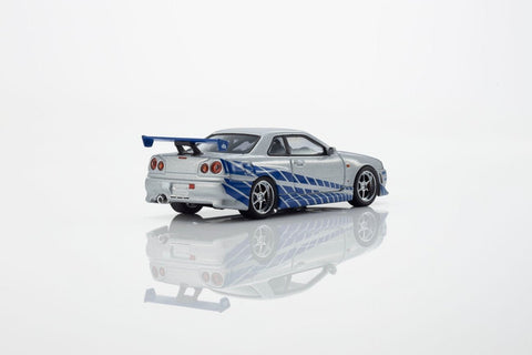 Kyosho 1/64 Nissan Skyline GT-R (R34) Fast & Furious with LED - GT Hobby Store