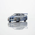 Kyosho 1/64 Nissan Skyline GT-R (R34) Fast & Furious with LED - GT Hobby Store