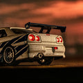 Kyosho 1/64 Nissan Skyline GT-R (R34) Fast & Furious with LED - GT Hobby Store