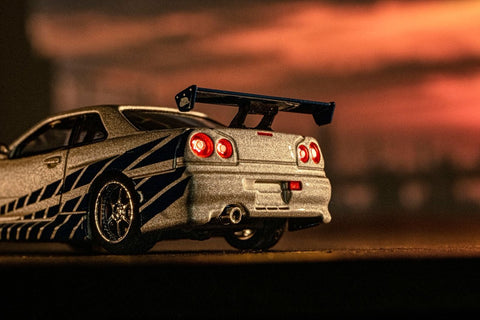 Kyosho 1/64 Nissan Skyline GT-R (R34) Fast & Furious with LED - GT Hobby Store