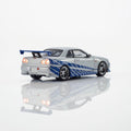 Kyosho 1/64 Nissan Skyline GT-R (R34) Fast & Furious with LED - GT Hobby Store