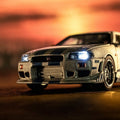 Kyosho 1/64 Nissan Skyline GT-R (R34) Fast & Furious with LED - GT Hobby Store