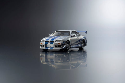 Kyosho 1/64 Nissan Skyline GT-R (R34) Fast & Furious with LED - GT Hobby Store