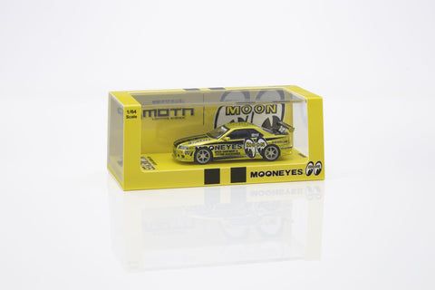 Kyosho 1/64 Nissan Skyline GT-R (R34) MOONEYES(1) with LED - GT Hobby Store