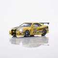 Kyosho 1/64 Nissan Skyline GT-R (R34) MOONEYES(2) with LED - GT Hobby Store