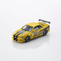 Kyosho 1/64 Nissan Skyline GT-R (R34) MOONEYES(2) with LED - GT Hobby Store