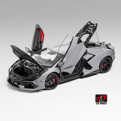 LCD 1/18 Lamborghini Revuelto - Matte Gray - GT Hobby Store