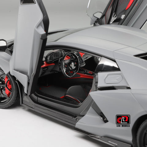 LCD 1/18 Lamborghini Revuelto - Matte Gray - GT Hobby Store