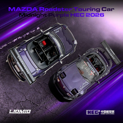 Liomio 1/64 Mazda Roadster Touring Car Midnight Purple 2026 HEC Version - GT Hobby Store