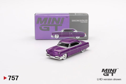 Mini GT 1:64 1954 Lincoln Capri Hot Rod – Purple Metallic - GT Hobby Store