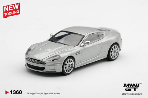 Mini GT 1/64 Aston Martin DBS 2008 – Lightning Silver - GT Hobby Store