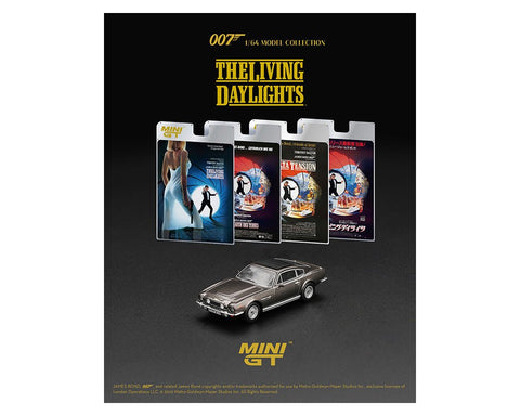 Mini GT 1:64 Aston Martin V8 Vantage The Living Daylights – English Packaging - GT Hobby Store