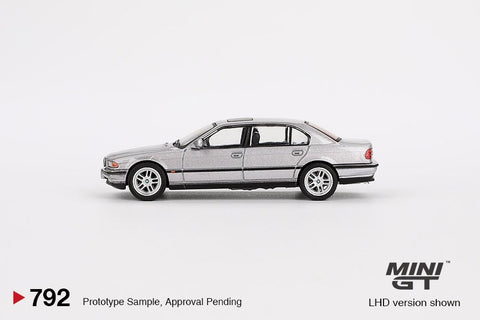 Mini GT 1:64 BMW 750IL – Aspen Silver Metallic - GT Hobby Store