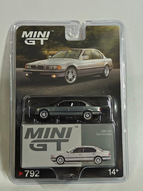 Mini GT 1:64 BMW 750IL – Aspen Silver Metallic - GT Hobby Store