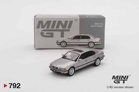 Mini GT 1:64 BMW 750IL – Aspen Silver Metallic - GT Hobby Store