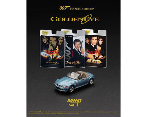 Mini GT 1:64 BMW Z3 “GoldenEye” – Japanese Version Packaging – Limited Edition - GT Hobby Store