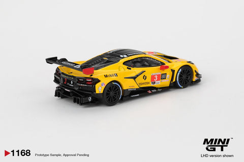 Mini GT 1:64 Chevrolet Corvette Z06 GT3.R 3 Corvette Racing by Pratt Miller Motorsports 2025 IMSA Daytona 24 Hrs - GT Hobby Store