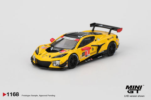 Mini GT 1:64 Chevrolet Corvette Z06 GT3.R 3 Corvette Racing by Pratt Miller Motorsports 2025 IMSA Daytona 24 Hrs - GT Hobby Store