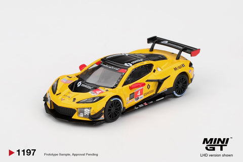 Mini GT 1:64 Chevrolet Corvette Z06 GT3.R 4 Corvette Racing by Pratt Miller Motorsports 2025 IMSA Daytona 24 Hrs - GT Hobby Store