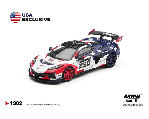 Mini GT 1:64 Chevrolet Corvette ZR1 America 250 USA Exclusive LHD - Limited Edition - GT Hobby Store