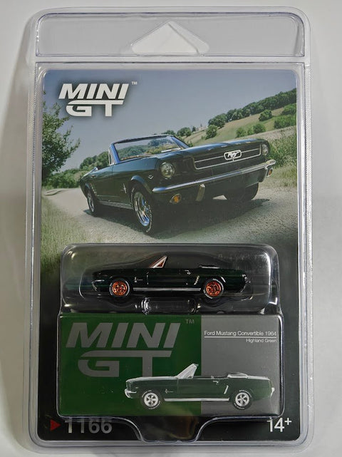 Mini GT 1:64 Ford Mustang Convertible 1964 – Highland Green - GT Hobby Store