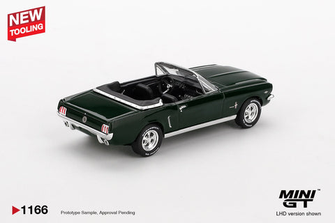 Mini GT 1:64 Ford Mustang Convertible 1964 – Highland Green - GT Hobby Store
