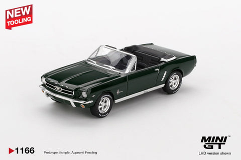 Mini GT 1:64 Ford Mustang Convertible 1964 – Highland Green - GT Hobby Store