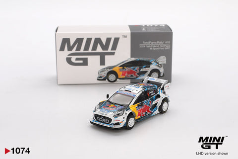 Mini GT 1:64 Ford Puma Rally1 16 M - Sport Ford WRT 2024 Rally Finland 3rd Place – White - GT Hobby Store