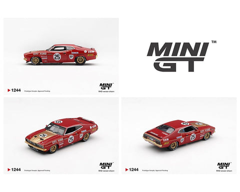 Mini GT 1:64 Ford XB Falcon GT – 25, Allan Moffat / Ian “Pete” Geoghegan – 1975 Bathurst 1000 – Australia Exclusive - GT Hobby Store