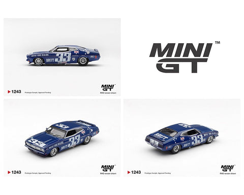 Mini GT 1:64 Ford XB Falcon GT - 33, Allan Moffat / Dieter Glemser – 1974 Bathurst 1000 – Australia Exclusive - GT Hobby Store