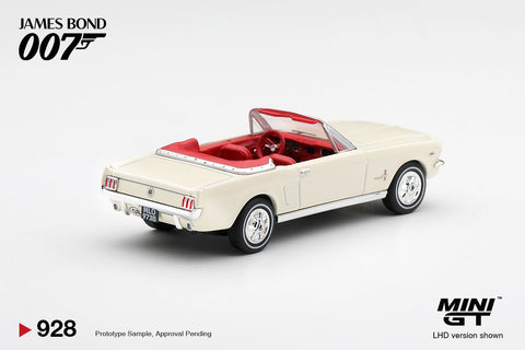 Mini GT 1/64 James Bond 007 1964 Ford Mustang Convertible “Goldfinger” - GT Hobby Store