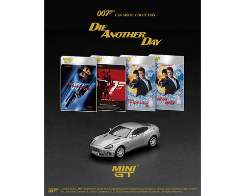 Mini GT 1/64 James Bond 007 Aston Martin V12 Vanquish "Die Another day" - GT Hobby Store