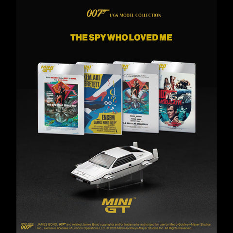 Mini GT 1:64 James Bond 007 Lotus Esprit S1 “The Spy Who Loved Me” Submarine - GT Hobby Store