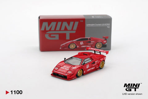 Mini GT 1:64 Lamborghini Countach LB - WORKS – Red - GT Hobby Store