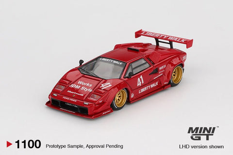 Mini GT 1:64 Lamborghini Countach LB - WORKS – Red - GT Hobby Store