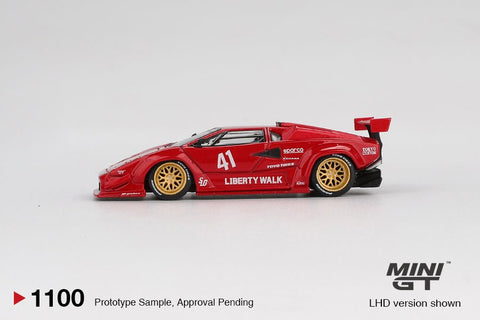 Mini GT 1:64 Lamborghini Countach LB - WORKS – Red - GT Hobby Store