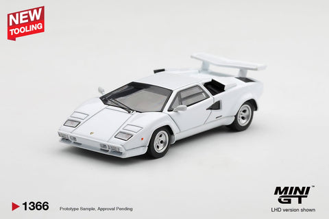 Mini GT 1/64 Lamborghini Countach LP500S White - GT Hobby Store