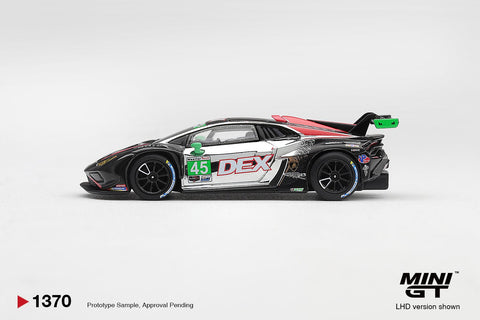 Mini GT 1/64 Lamborghini Huracan GT3 EVO2 45 DEX Wayne Taylor Racing 2025 IMSA Chevrolet Grand Prix Class Winner - GT Hobby Store
