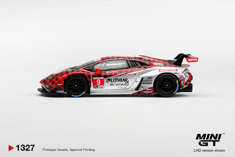 Mini GT 1:64 Lamborghini Huracan GT3 EVO2 9 Pfaff Motorsports 2025 IMSA WeatherTech GTD Pro - GT Hobby Store