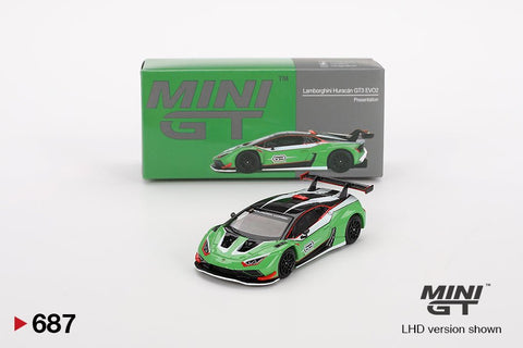 Mini GT 1:64 Lamborghini Huracán GT3 EVO2 Presentation - GT Hobby Store