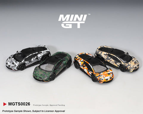 Mini GT 1:64 Lamborghini Huracán Sterrato All Terrain Set of 4 – Special Edition - GT Hobby Store