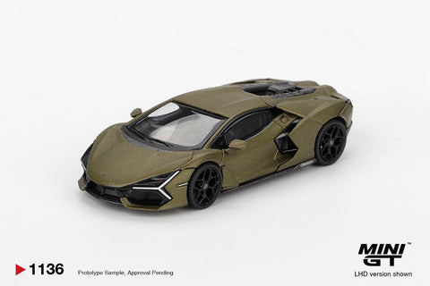 Mini GT 1:64 Lamborghini Revuelto – Verde Gea Matte Green - GT Hobby Store
