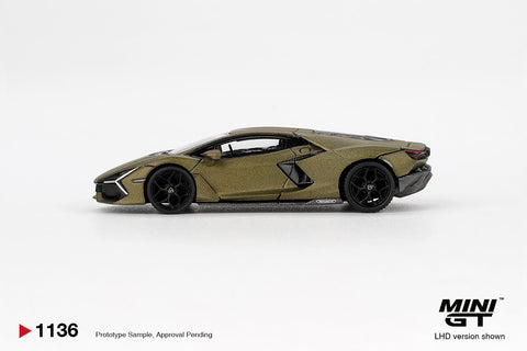 Mini GT 1:64 Lamborghini Revuelto – Verde Gea Matte Green - GT Hobby Store